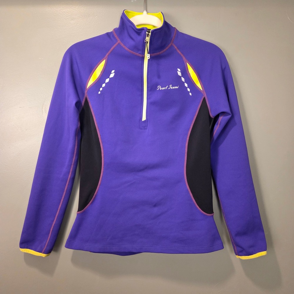 Pearl Izumi Select Women's Fleece-Lined Half Zip Size S Purple Multi Cycling